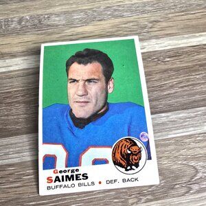Topps 1969 Football Card George Saimes Bills No 142